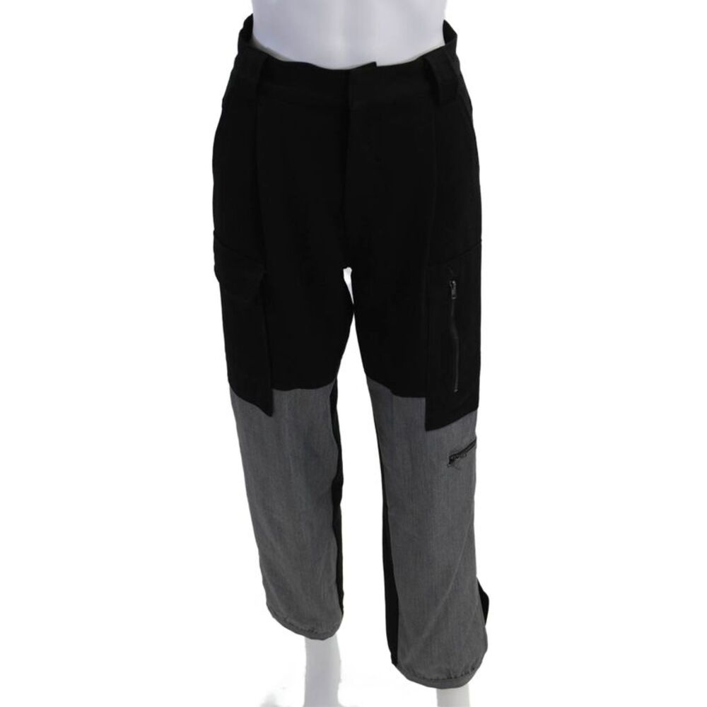 Kimberly Taylor Unisex Cargo Cropped Army Black Zip Pants Size S